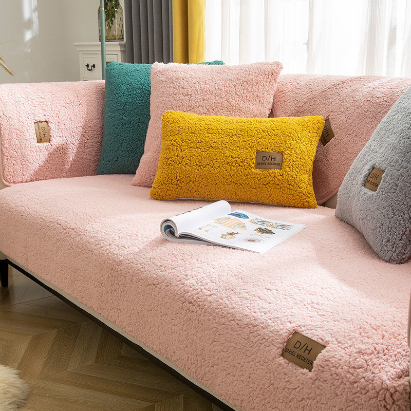 Thicken Plush Soft And Smooth Sofa Covers For Living Room Anti-slip Couch Cover - Totta Fashion 