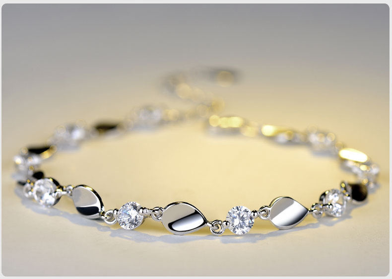 Diamond 925 sterling silver bracelet