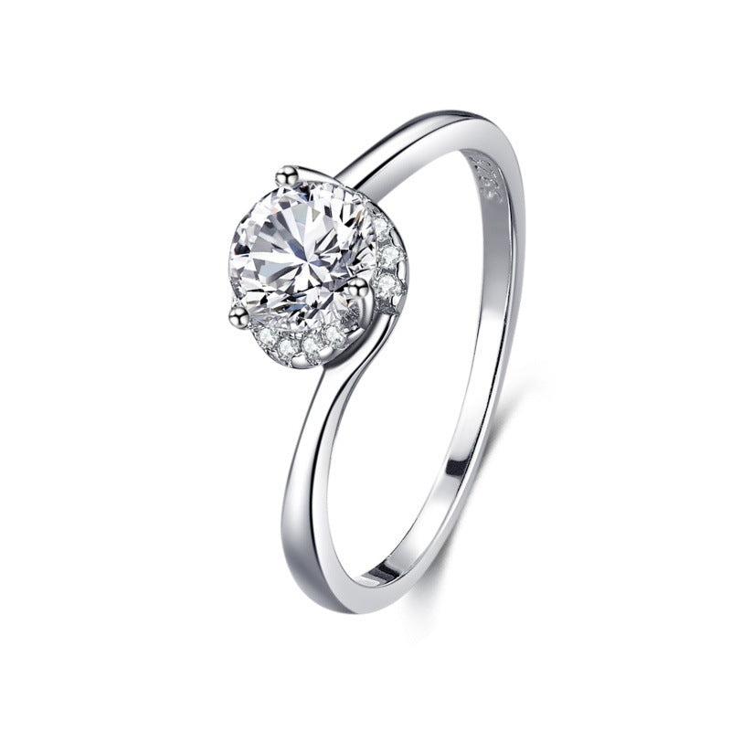 S925 Silver Diamond Ring