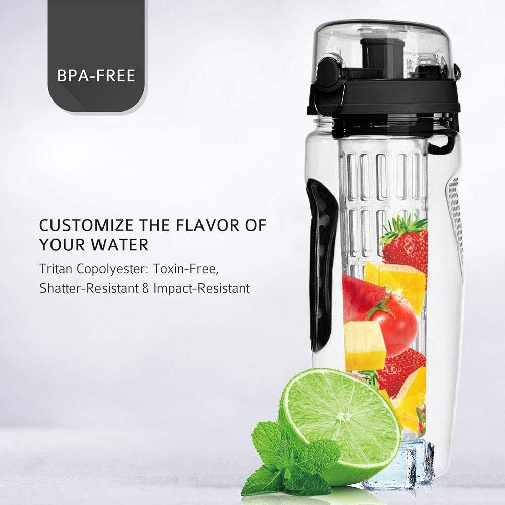 Plastic Sport Fruit Infuser Water Bottles With Infuser Juice Shaker Drink Bottle Of Water