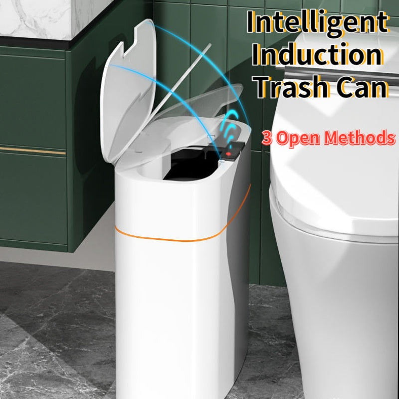 Smart Trash Can With Lid For Bedroom And Living Room Kitchen Storage Box Trash