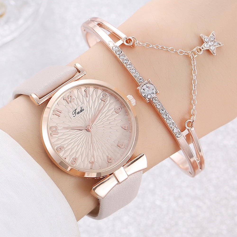 Student New Watch Set Fashion Bracelet Set Watch