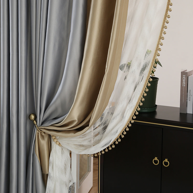 Fashionable Minimalist Blackout Living Room Bedroom Environmental Protection Curtain - Totta Fashion 