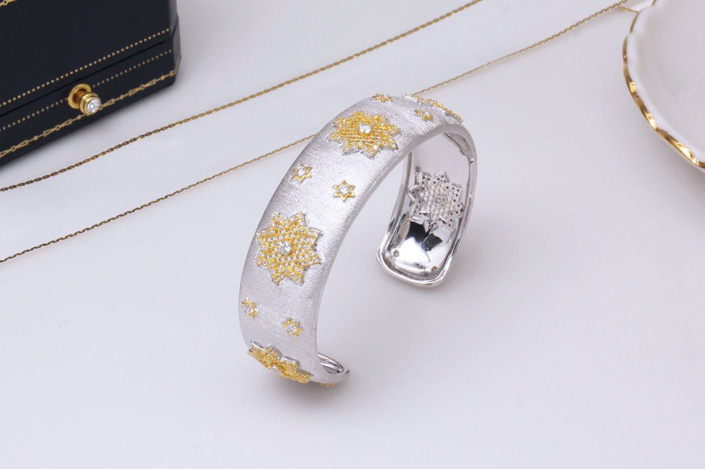 925 Silver Gold Bracelet