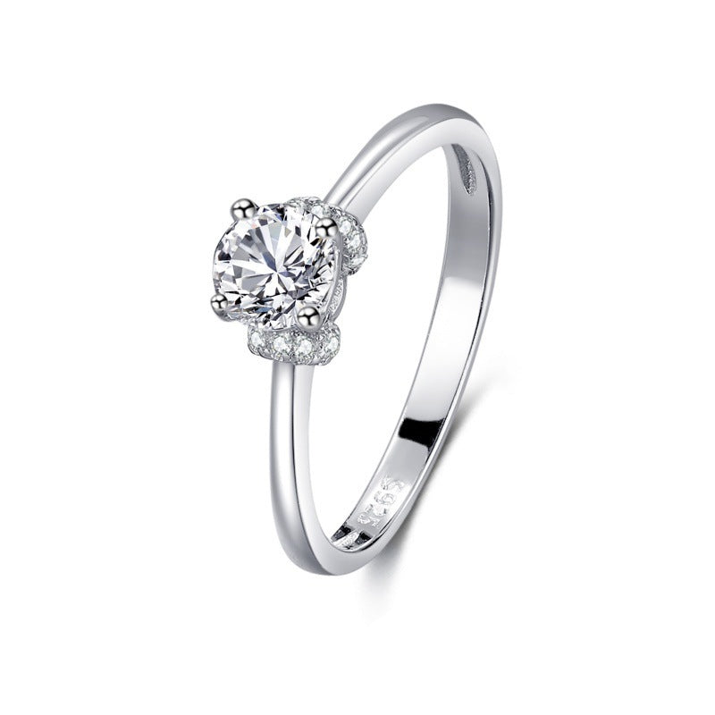 S925 Silver Diamond Ring