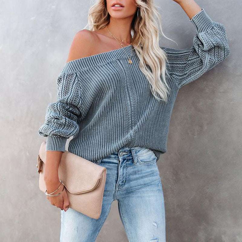 V-neck Sleeve Long Sleeve Sweater