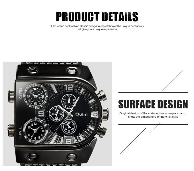 Double Display Quartz Wristwatch