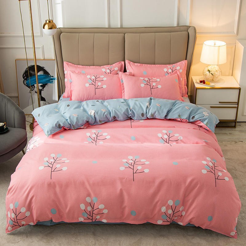 Cover Set Bed Cotton Quilt Bedsheet Bedding - Totta Fashion 