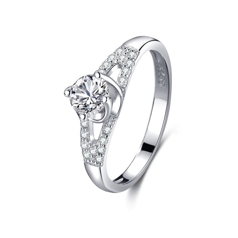 S925 Silver Diamond Ring