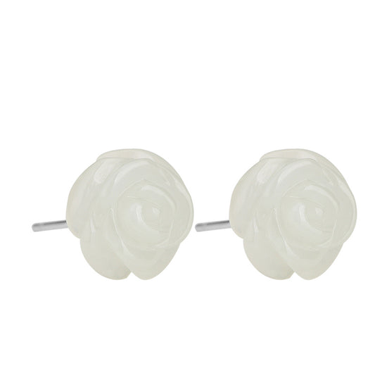  Sterling Silver  Flower Earrings