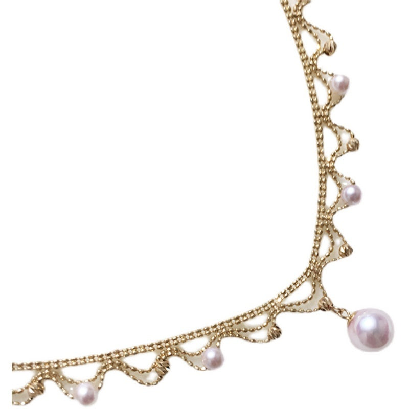 18k Gold Pearl Necklace