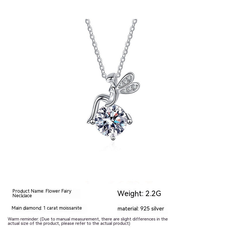 Moissanite 925 Sterling Silver Necklace