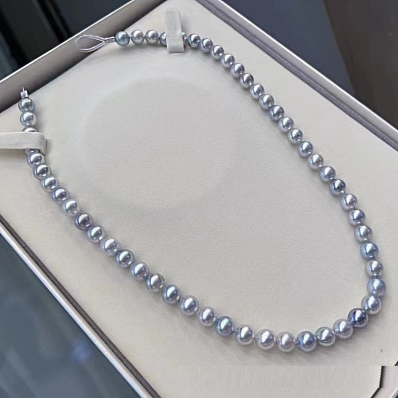 Silver Pearls Necklace