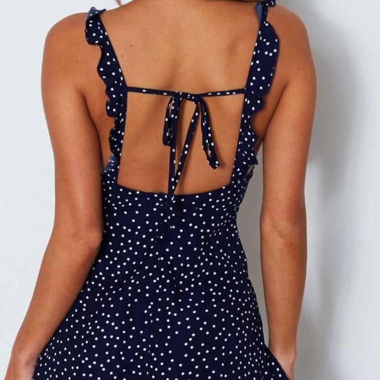 Strappy Dress Women Summer Fashion Beach Sundress - Totta Fashion 