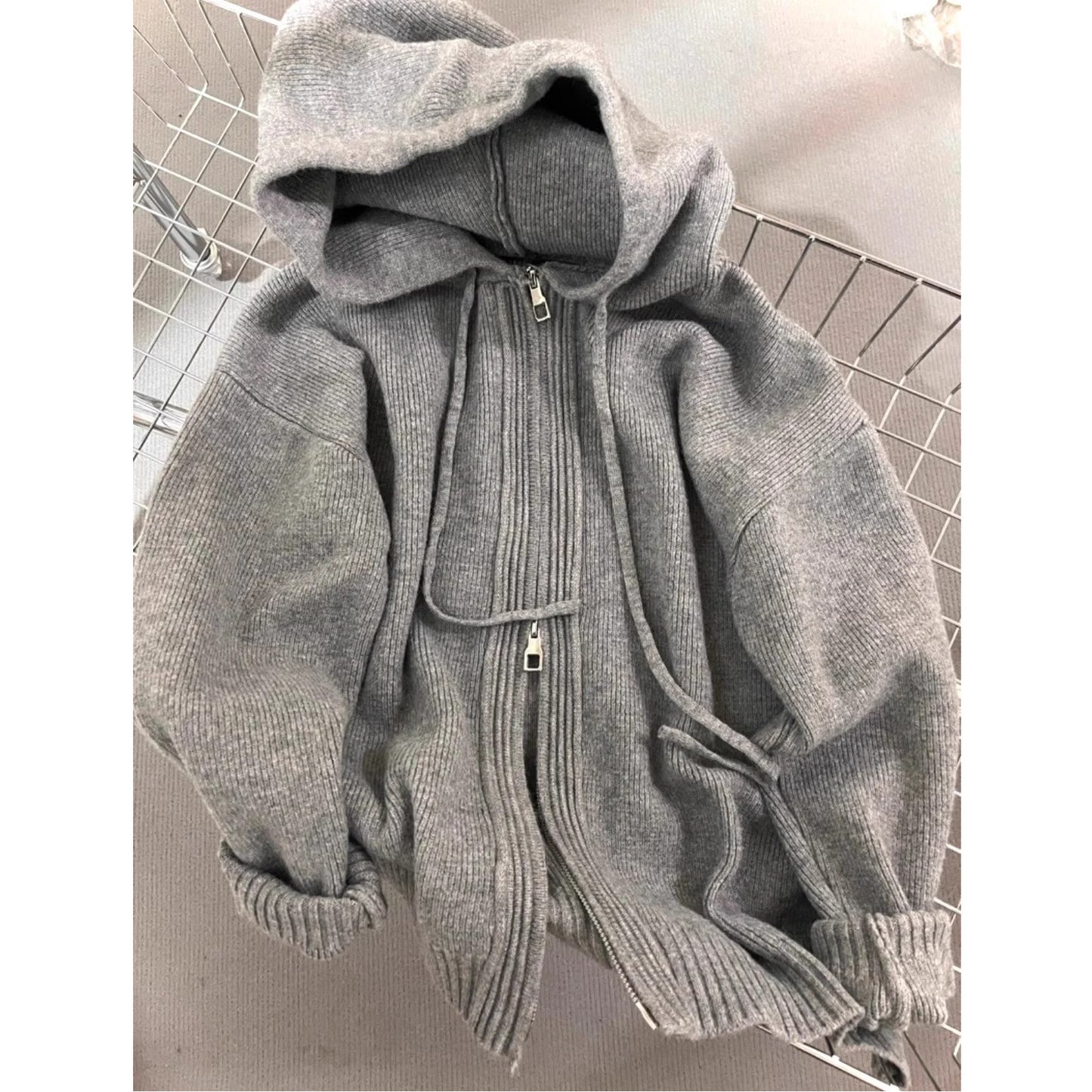 Hooded Sweater Coat Women